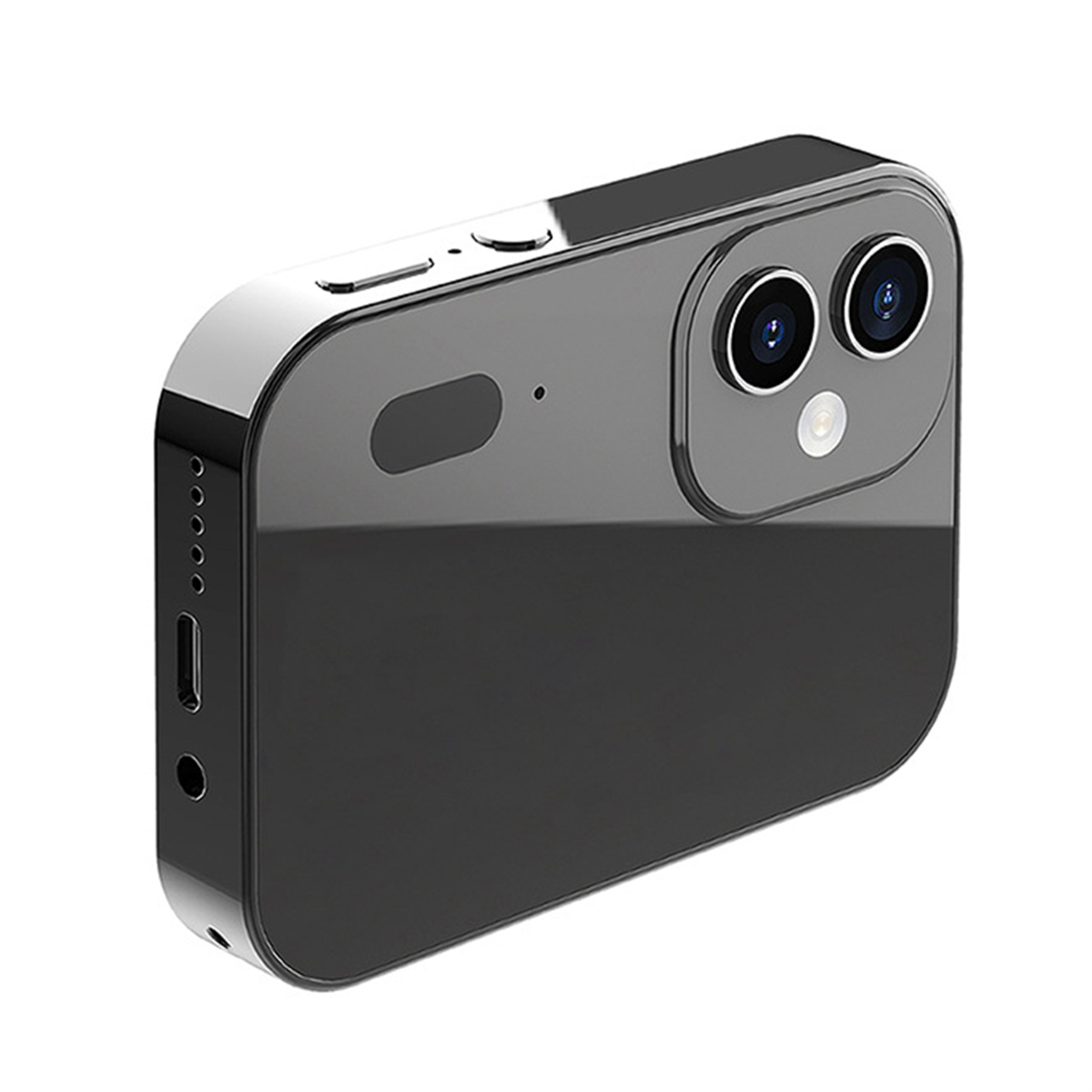 4K CCD Digital Camera 64MP Digital Flash Video Camera with Touch Screen 16X Digital Zoom IR Night Vision Camera Black