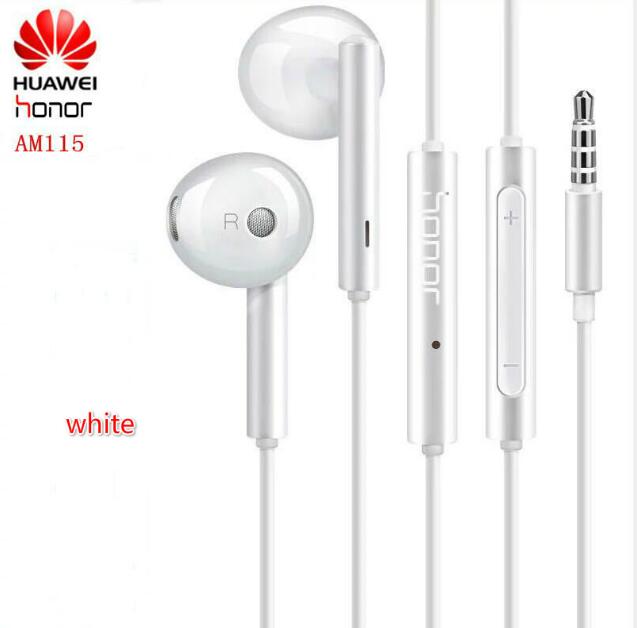 Original Huawei Earphone am116 Honor AM115 Headset Mic 3.5mm for HUAWEI P7 P8 P9 Lite P10 Plus Honor 5X 6X Mate 7 8 9 smartphone: MA115 no box