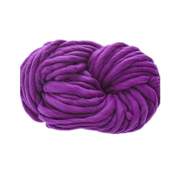 Grof Deken Bal Breien Draad Arm Gebreide Deken Grof Wol Garen Wol Dik Garen Bal Grof Wol Grof Garen: purple