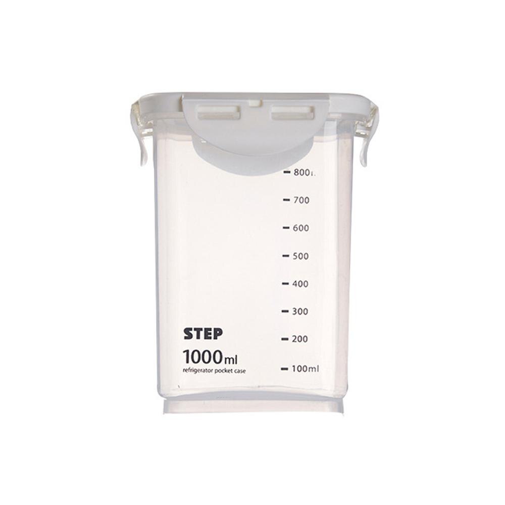 Kitchen Storage Organizer Transparent Moisture-Proof And Fresh-Keeping Sealed Storage Tank Box Useful Food Container: 1000ml