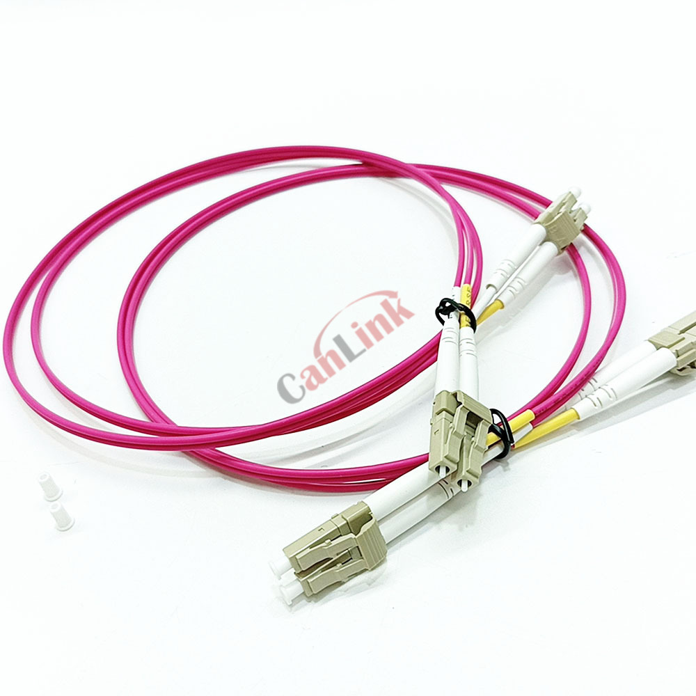 10 stk/parti lc-lc  om4 multimodus fiberkabel 3.0mm multimodus dupleks lc-upc fiberoptisk genser patchkabel 1/2/3/5m