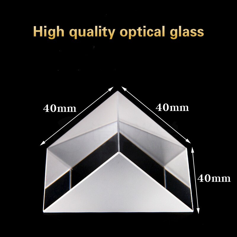 Spectral Optics Optical Glass Prism K9 Spot Isosce... – Vicedeal
