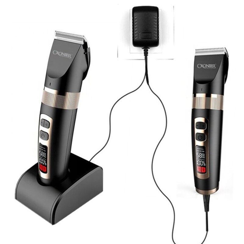 3-speed Barber hair clipper electric hair trimmer for men rechargable hair cutting machine adjustable cordless kits
