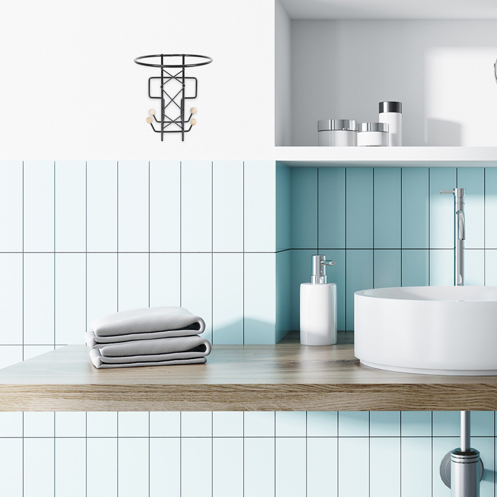 1pc Motorcycle Helmet Holder Multi-functional Helmet Storage Rack Hanging Rack