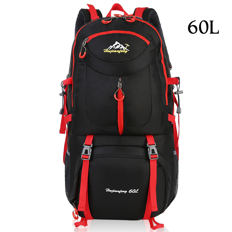 Sac à dos Trekking 60L sac de sport étanche sac à dos de voyage escalade sac de montagne 40L randonnée Camping ski sac à dos touristique 50L: Black 60L