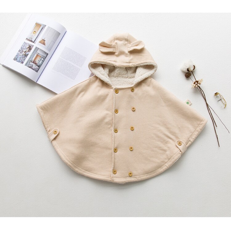 baby jackets cloaks gown Children clothing Organic colored cotton spring and autumn baby cloak,Infant cartoon warm shawl coats