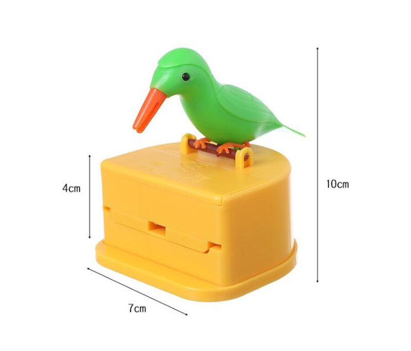 Tandenstoker Box Dispenser Automatische Vogel Leuke Hummingbird Stash Tandenstoker Pers-Type Secret Tandenstoker Pot Schoonmaken Tanden Gereedschappen