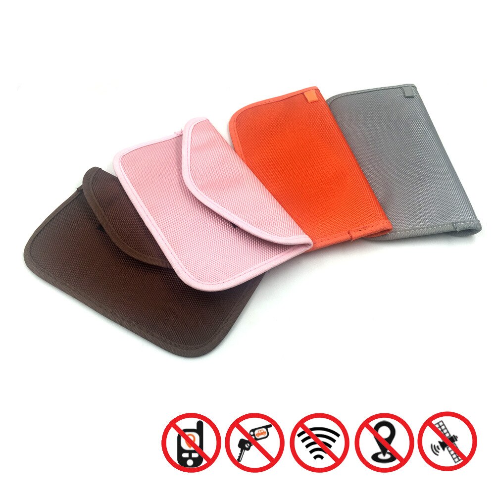 1pcs Signal Blocking Bag Car Fob Signal Blocker Faraday Bag Signal Blocking Bag Shielding Pouch Wallet Case for Car Key