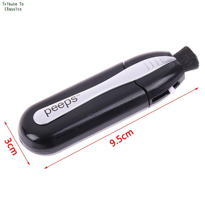 1 limpiador de gafas de microfibra, Mini cepillo de limpieza para el cuidado de los anteojos, cepillo de limpieza de vidrio de microfibra