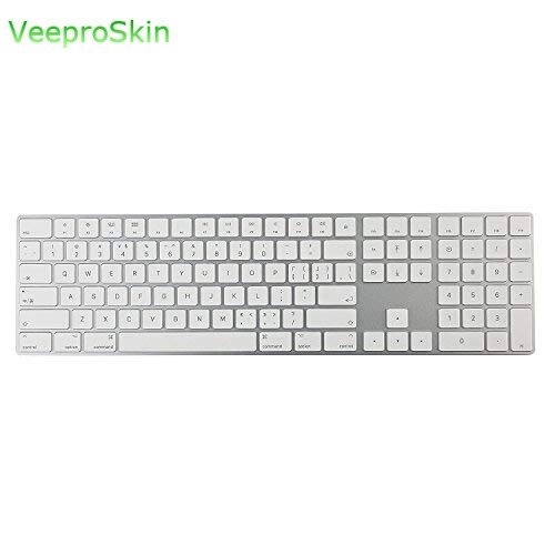 Transparent For Apple Wireless Bluetooth Keyboard Magic Keyboard Imac Silicone Skin Keyboard Cover Skin: A1843 keyboard cover