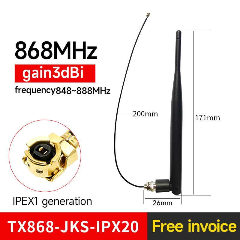868- mhz-antennenserie, cdebyte-glasfaserantenne, 2-8- dbi-gummiantenne, saugnapfantenne, n-stecker, wasserdicht, lora/lorawan: Andere