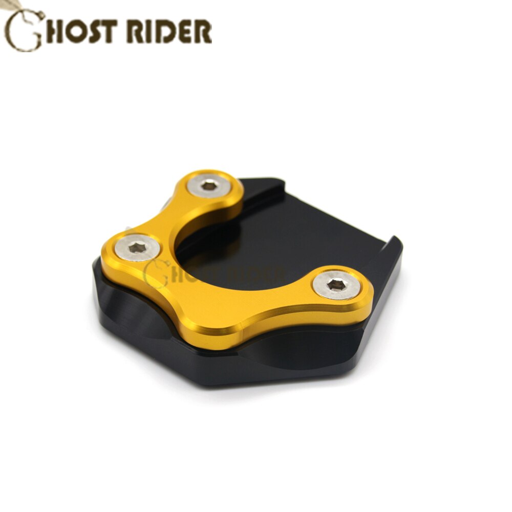 Pata de cabra para motocicleta, soporte lateral, placa de soporte de almohadilla de extensión para SUZUKI GSR750 GSR 750: Gold
