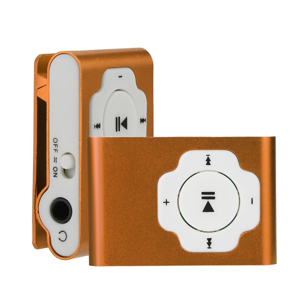 Freies CARPRIE Mini Tragbare Usb Mp3 Player Unterstützung Micro Sd Tf Karte 32gb Sport Musik Media mp3 Eigenschaften radio fm usb: Orange