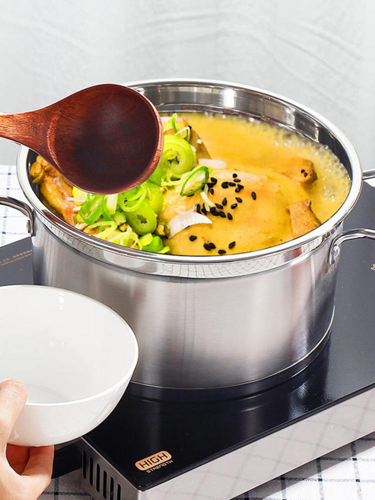 18/20/22cm Premium Stainless Steel Stock Pot With Lid Thickened Harm Free Soup Pot Cooking Pot Cookware Kitchen Tools