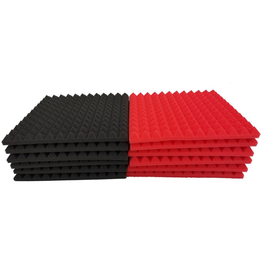 Tablero de espuma absorbente de aislamiento acústico, esponja que deja de absorber el aislamiento acústico, studio KTV, aislamiento acústico, 1 ud.: White 