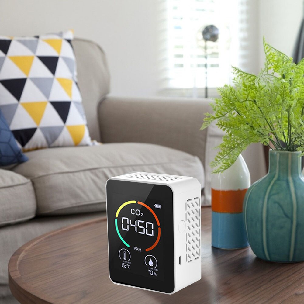 5w1 CO2 miernik cyfrowy miernik temperatury i wilgotności dwutlenku węgla TVOC HCHO czujnik formaldehydu monitor jakości powietrza