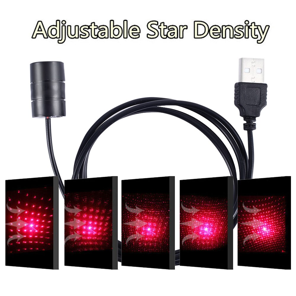 Car starry sky ceiling modified car roof full of star USB interior atmosphere lights car decorative lights Decorative Lamp
