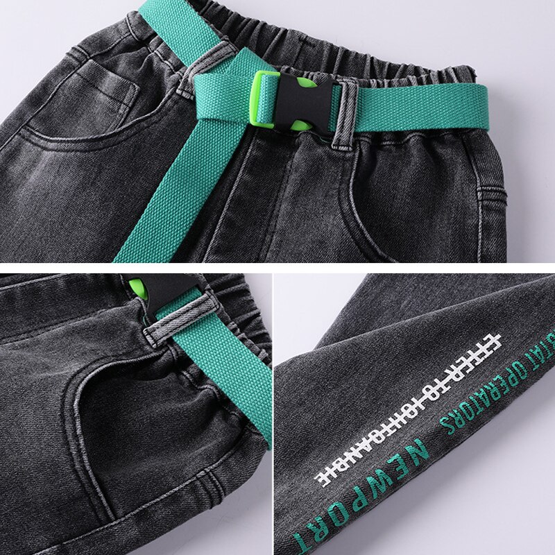 Pantaloni Casual per bambini Jeans per bambini 2020 nuovi Jeans pantaloni in Denim autunnali pantaloni elastici in vita 5-11Y Jeans Stertch per bambini