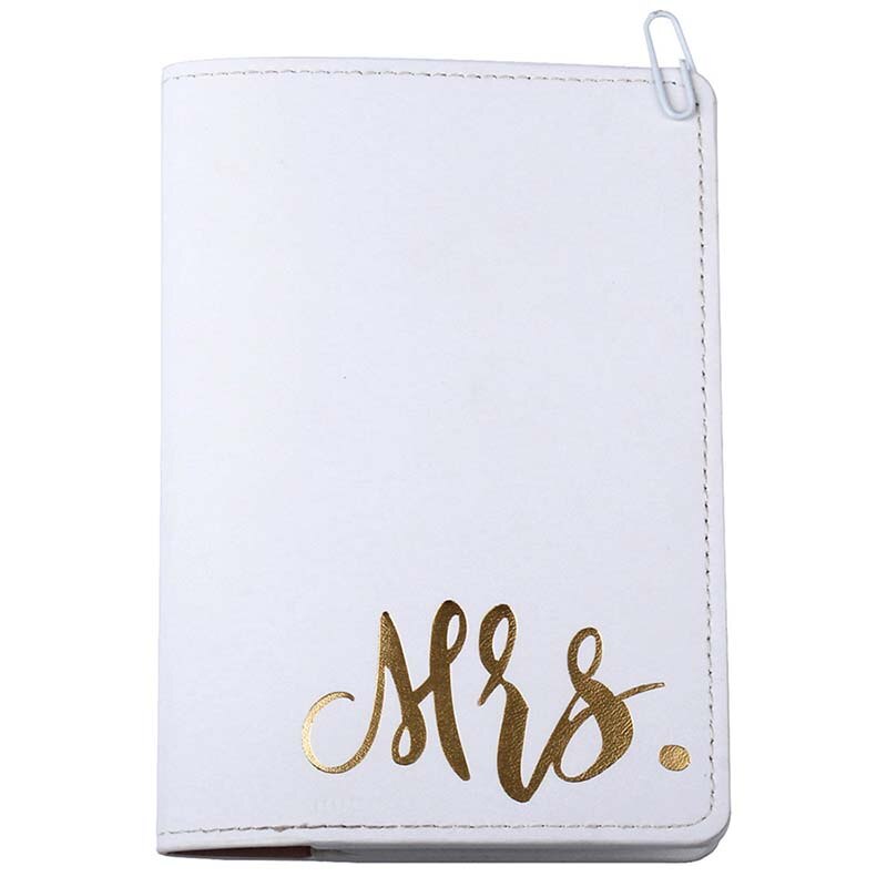 Women Men Travel Credit Card Mr&Mrs Travel Passport Cover Wallet Purse Holder Travel ID Document Passport Holder Bag Pouch Case: white