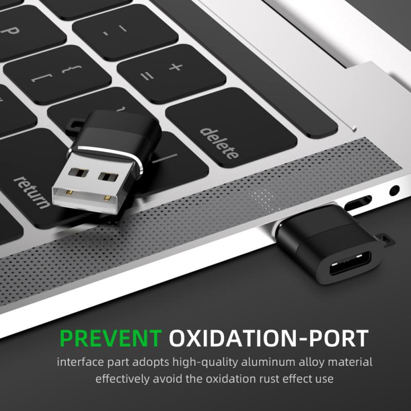 Usb c adapter type c hun til han usb 3.0 konverter adapter med nøglering til bærbar samsung xiaomi huawei usb adapter