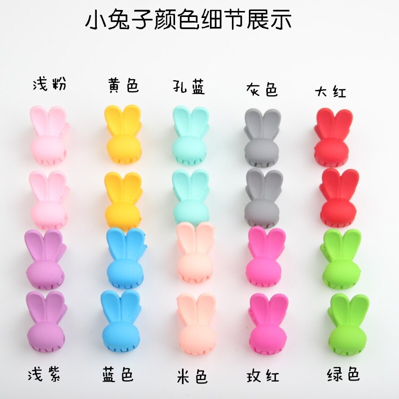 30 Stks/partij Mix Kleur Acryl Baby Meisjes Kleine Haar Klauwen Haar Clip Leuke Cartoon Haar Grijper Kids Haar Accessoires