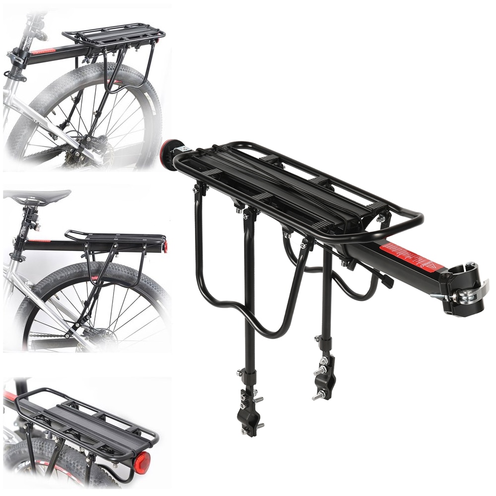 Aluminiumslegering cykel bagagebærer last bageste rack hylde cykling sadelpost holder holder cykler med installationsværktøjer