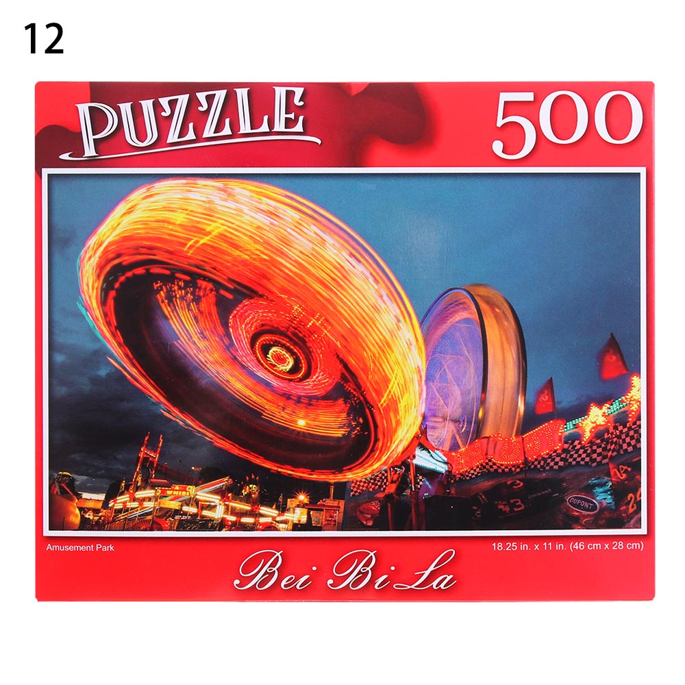 500 stück Bildungs Puzzle Puzzle Dekompression Spiel Erwachsene Rätsel Spielzeug Landschaften Rätsel Wohnkultur: 12