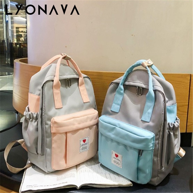 Women Backpack for Teenage Girls Summer Female Casual School Students Shoulder Bags Sweet Travel Backpacks
