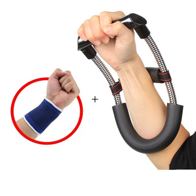Justerbar underarm handledsövningar krafttränare kraftförstärkare grepp fitness självfri handgrepp armtränare med handske: Elfenben