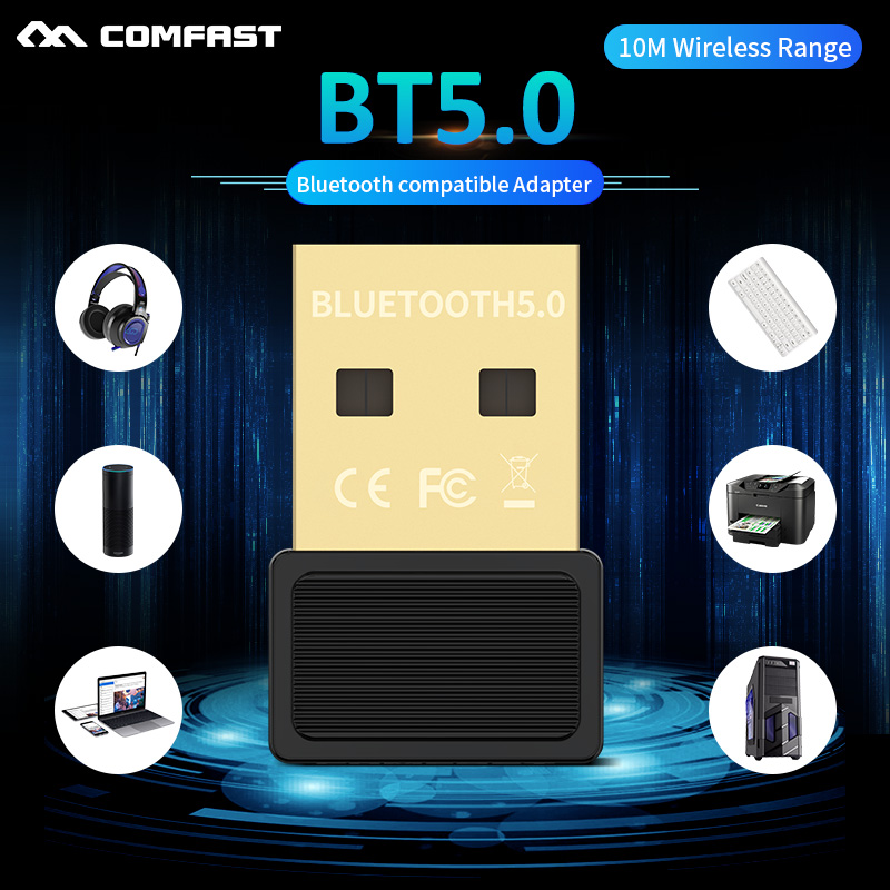 RTL8761B Chip Usb Draadloze Bluetooth Dongle Bt 5.0 Adapter 10M Range Muziek Audio Ontvanger Zender Ondersteuning Windows 7/8.1/10