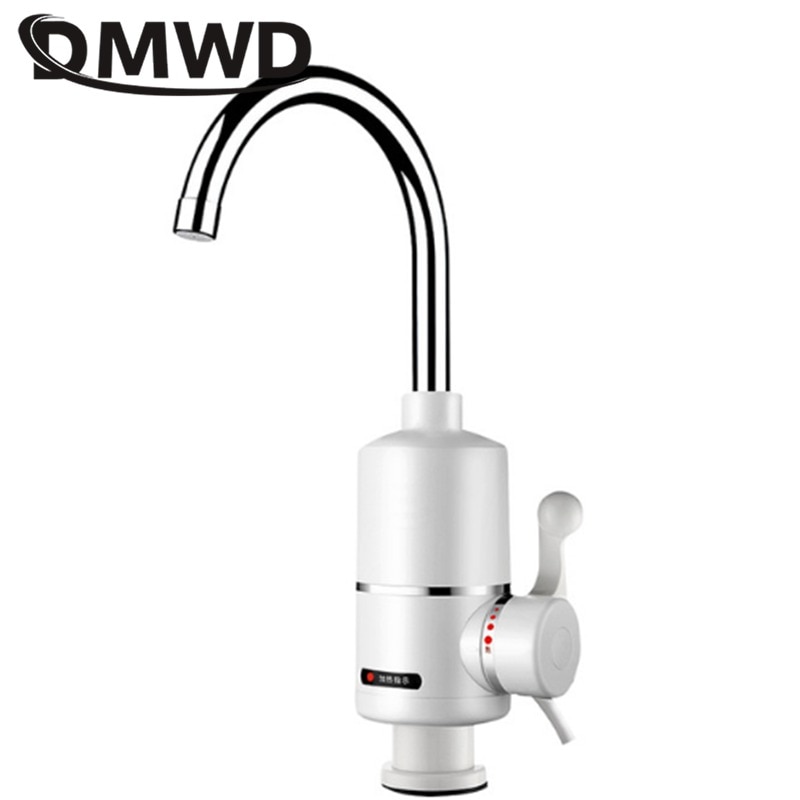 DMWD 3000W Instant Tankless Electric Water Heater Kitchen Faucet Instant Heating Tap Instantaneous Heater Lateral/Under Type