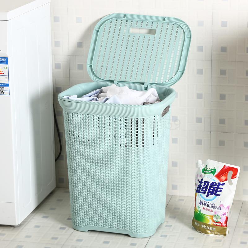 Extra large hamper plastic laundry basket laundry bucket dirty clothes tweezers rattan household bathroom dirty clothes