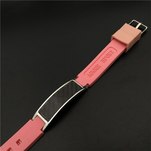 Energie einzigen produkt Negativ ionen fernen infrarot Germanium magnetische vier-in-eins silikon Armbinde: Rosa