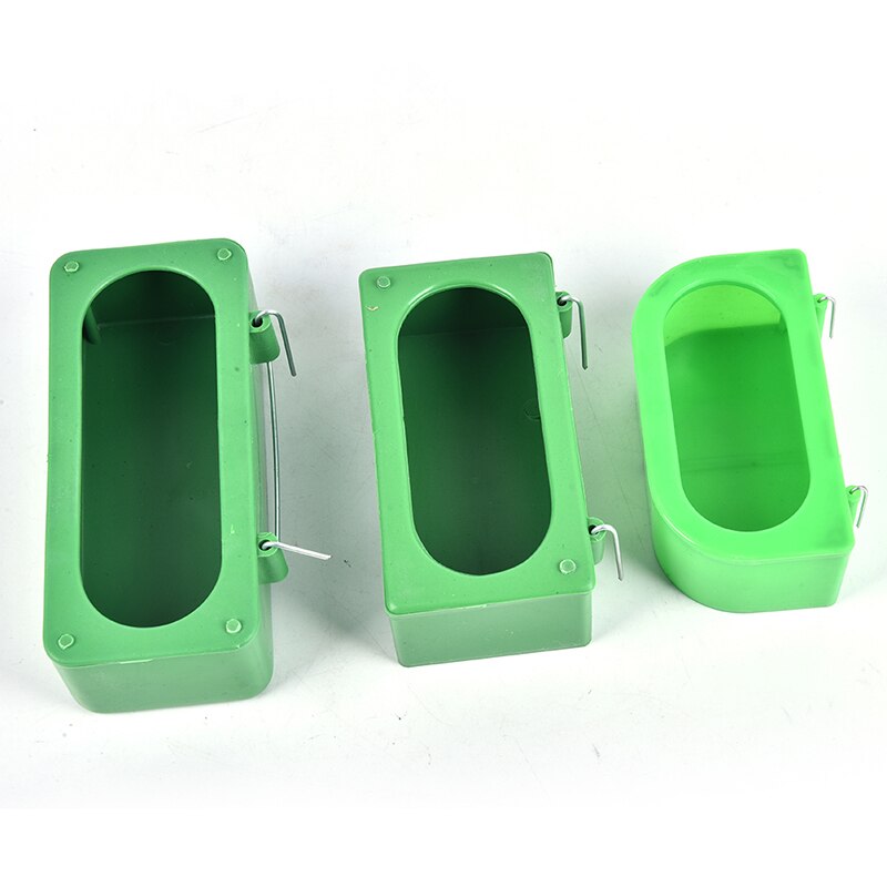 Pet Birds Hanging Feeding Trough Parrot Food Water Bowl Feeding Splash-proof Cup Plastic Bird Pigeons Cage Feeder