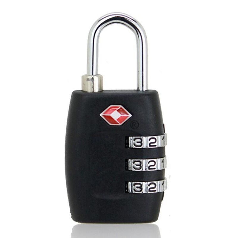 Master Lock Pc Lock Tsa Sloten Smart Combinatie Voor Travel Bagage Koffer Anti-Diefstal Code Hangslot Custom Sluizen: black