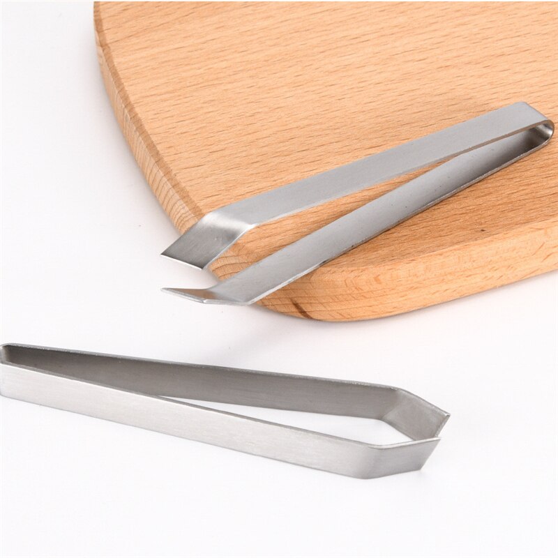 3 Styles Fish Bone Tweezers Remover Stainless Steel Fishbone Pincer Clip Puller Tongs Hair Plucking Clamp Seafood Cleaning Tool