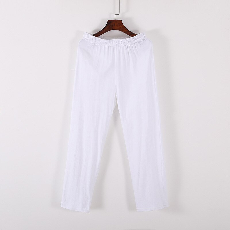 Cotton Solid Pajama Pants For Adluts Home Autumn Spring Trousers Leisure Loose Comfortable Pajamas Men Sleep Bottoms Homewear