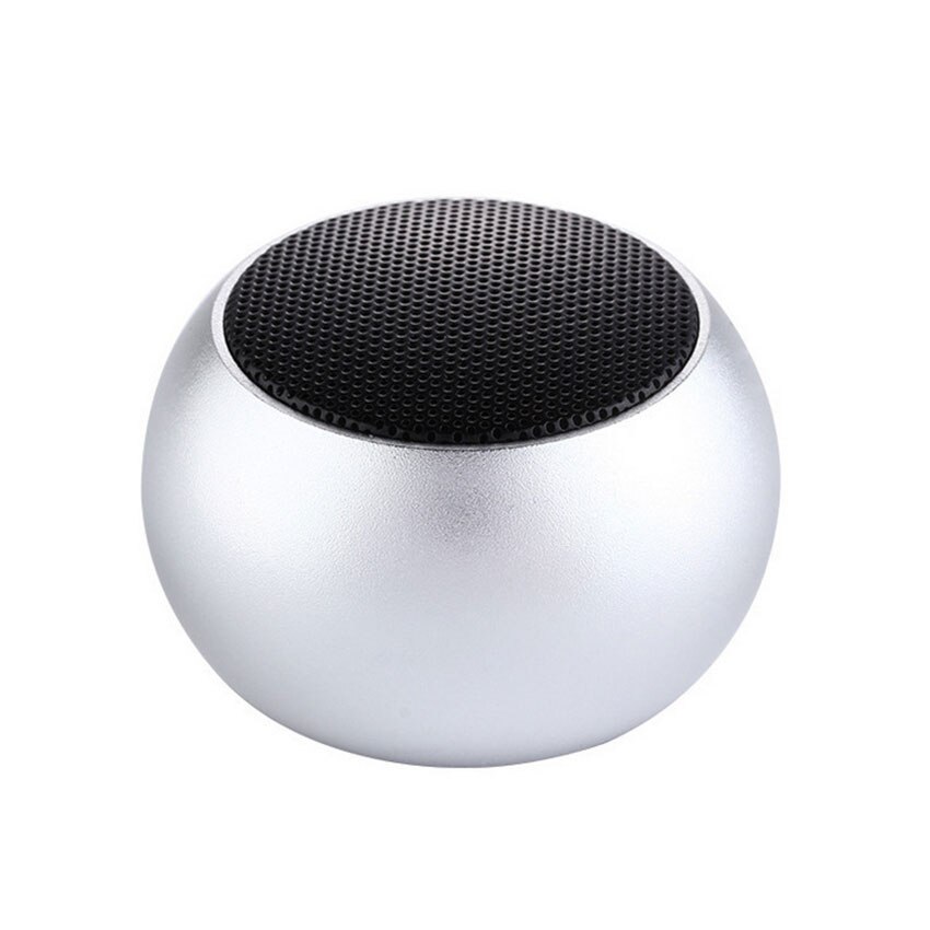 Aimitek BM3D Mini TWS Portable Bluetooth Speaker Echte Draadloze Stereo Subwoofer Handsfree Luidspreker met Microfoon voor Smartphones: Silver