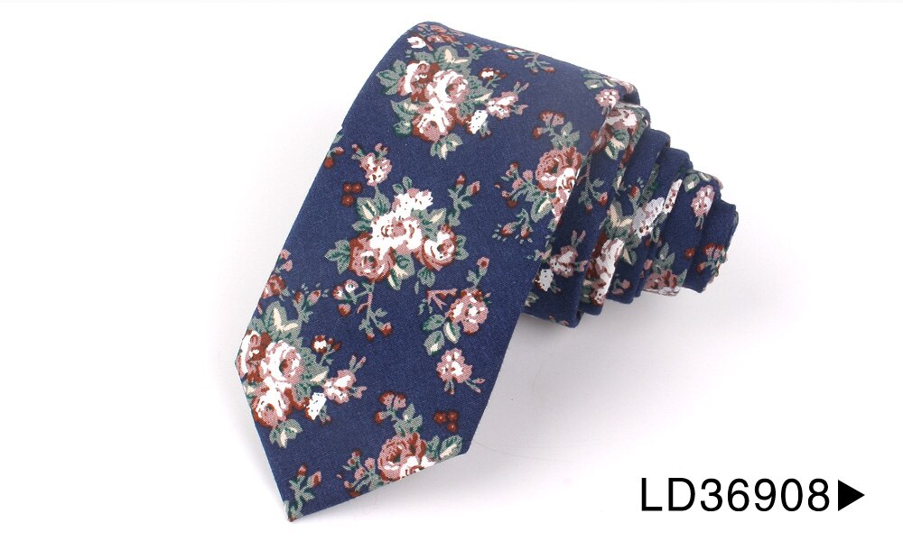 Katoen Dassen Casual Bloemen Stropdas Voor Bruiloft Pakken Skinny Tie Voor Mannen Vrouwen Slanke Mannen Stropdas Gravatas Ties: LD36908