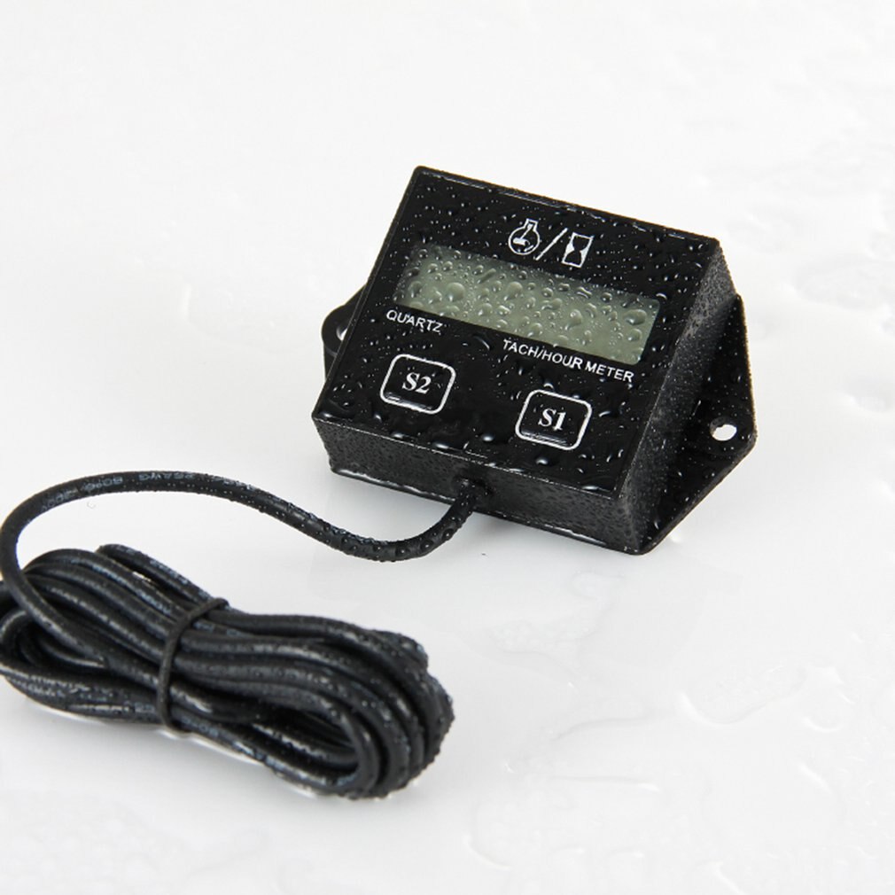 Digital Resettable Tach RPM Tachometer Hour Meter Record Meter Counter Used For Gasoline Engine Marine Generators