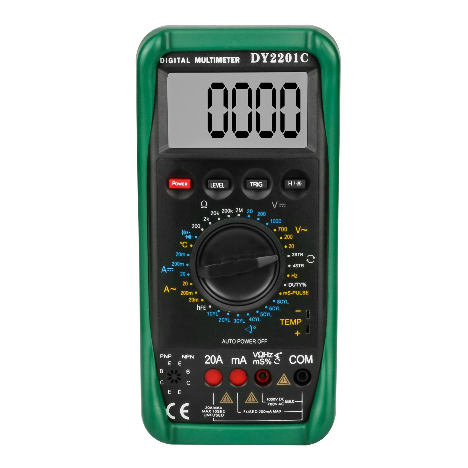DY2201C Auto Maintenance Multimeter Temperature Frequency Duty Cycle Engine Speed Upgraded Version