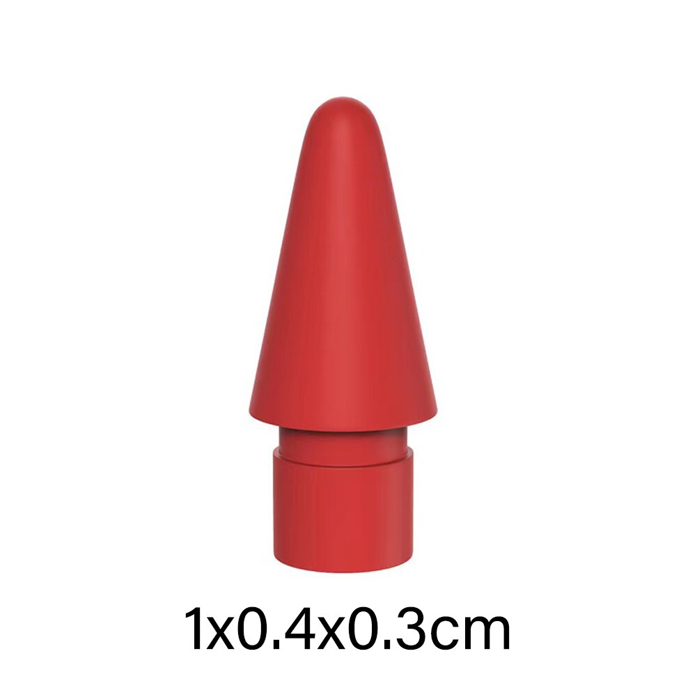 Punta de lápiz de repuesto, punta de lápiz Stylus, punta de repuesto para Apple iPad, Gen 1/2, punta de escritura: Rojo