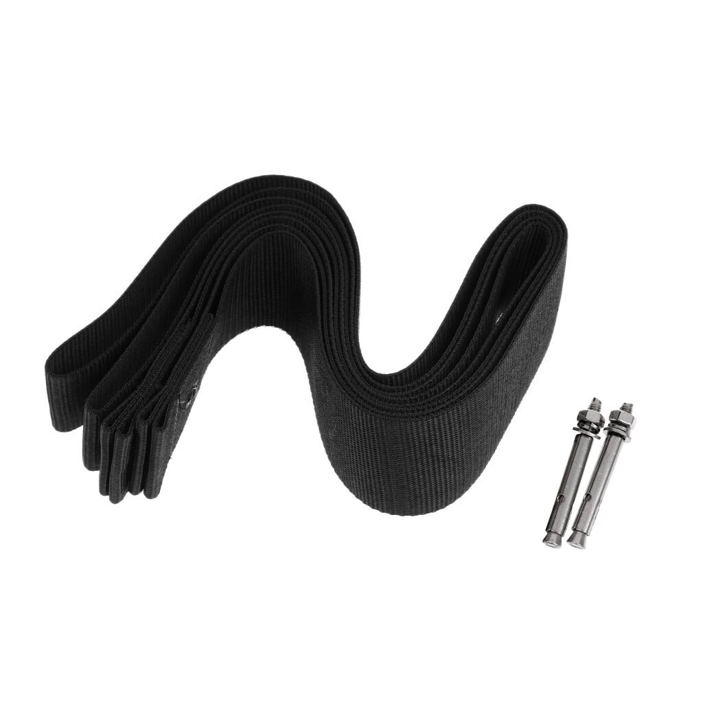 1 Pair Black Webbing Storage Straps Wall Mount Hanger Keeper For Surfboard Longboard Kiteboard