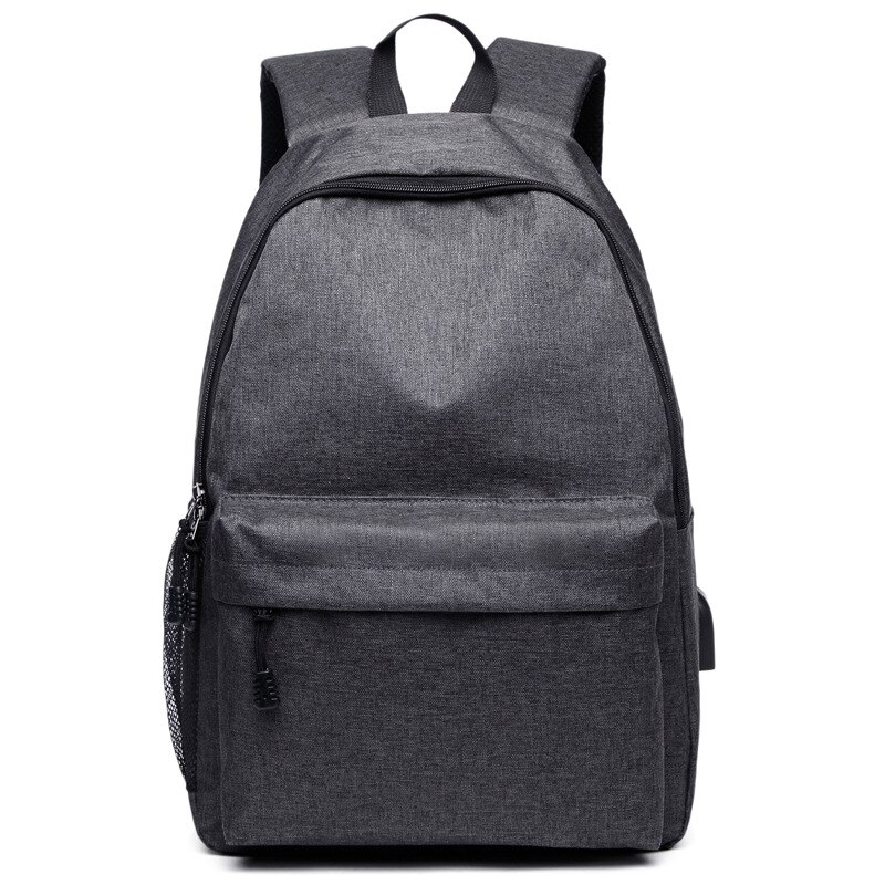 Mannen Canvas School Laptop Rugzak Galaxy Star Universe Ruimte USB Opladen voor Tieners Jongens Student Meisjes Tassen Reizen Mochila: Gray