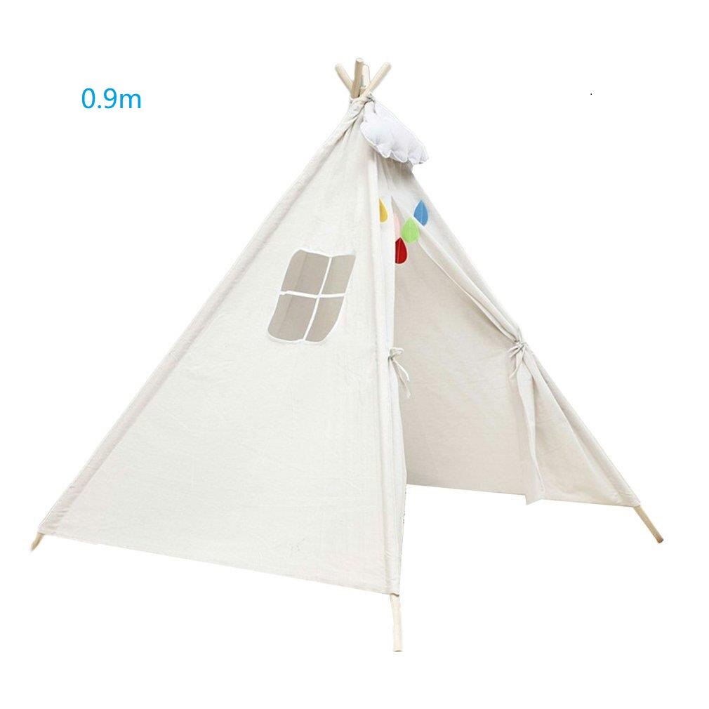 Teepee Tent Voor Kinderen Opvouwbare Kinderen Speelhuis Indian Tenten Voor Meisje Jongen Indoor Outdoor Wigwam Speelhuis Speelgoed: 0.9m