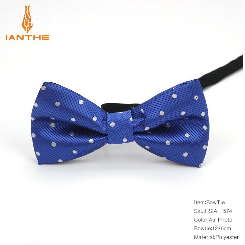 Bowtie mannen formele stropdas jongen mannen business wedding strikje Mannelijke Dress Shirt krawatte legame dot zijde vlinder: IA1574