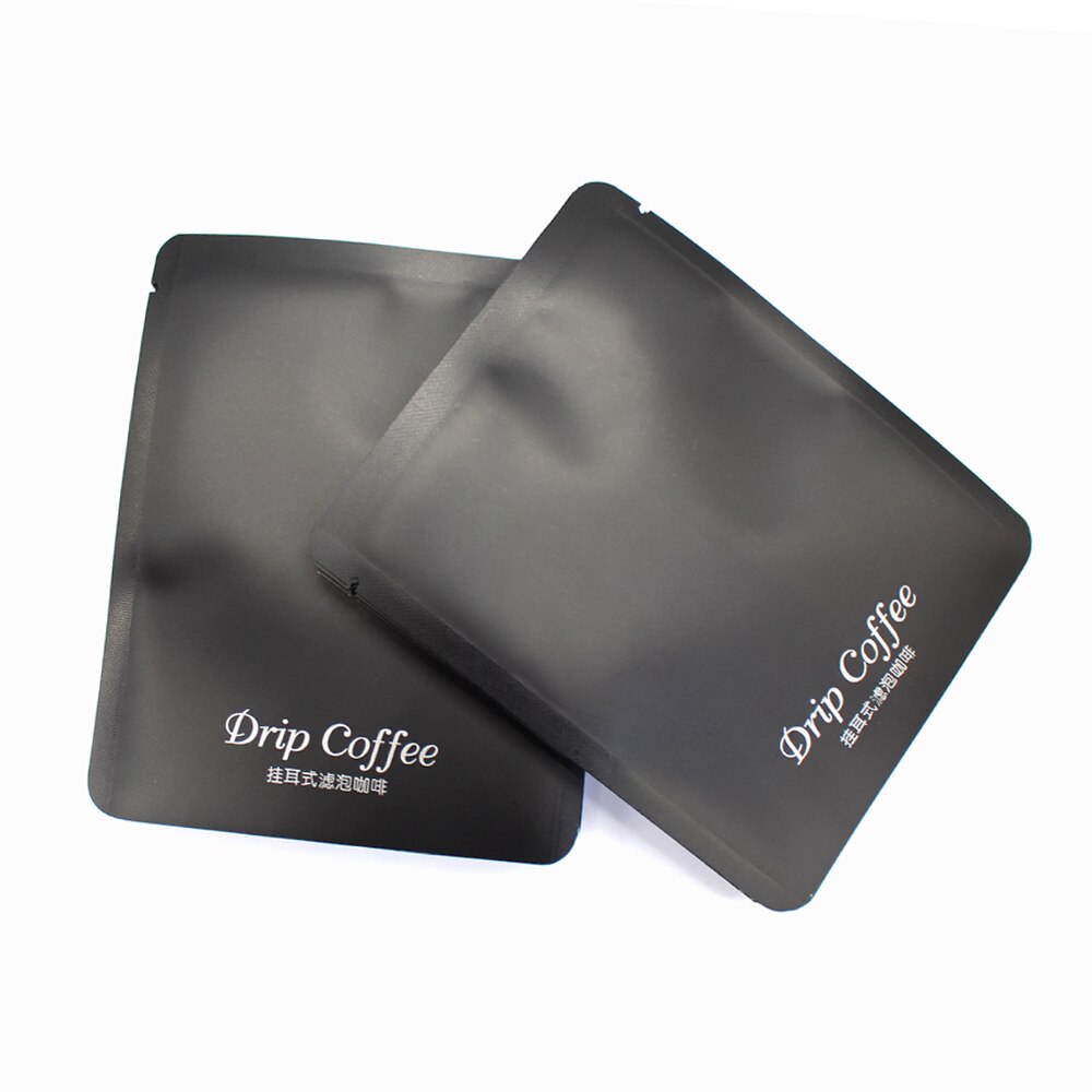 100 stk dryp kaffe emballagepose aluminiumsfolie kompositlag miljøvenligt materiale god kaffepose