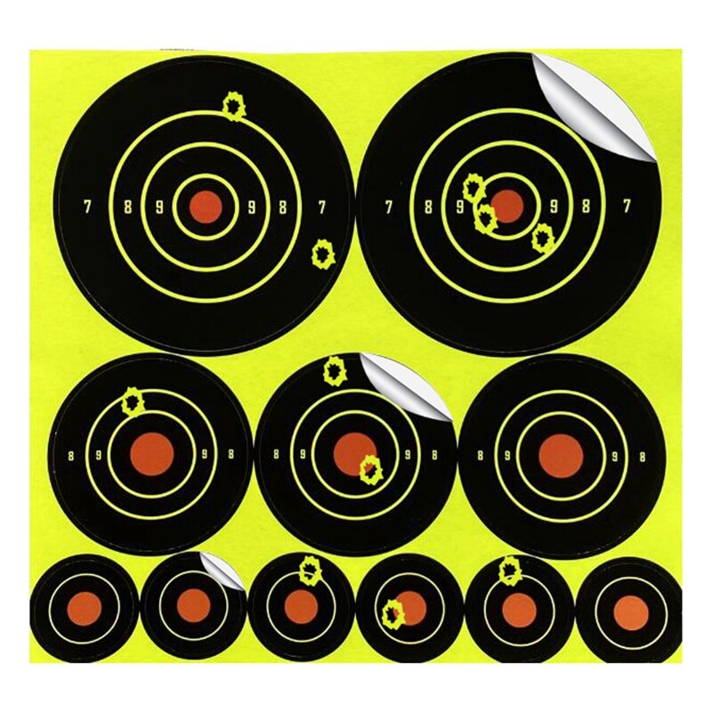 10 stuks splatter target stickers multi-model combinatie kleefkracht reactief schietdoel