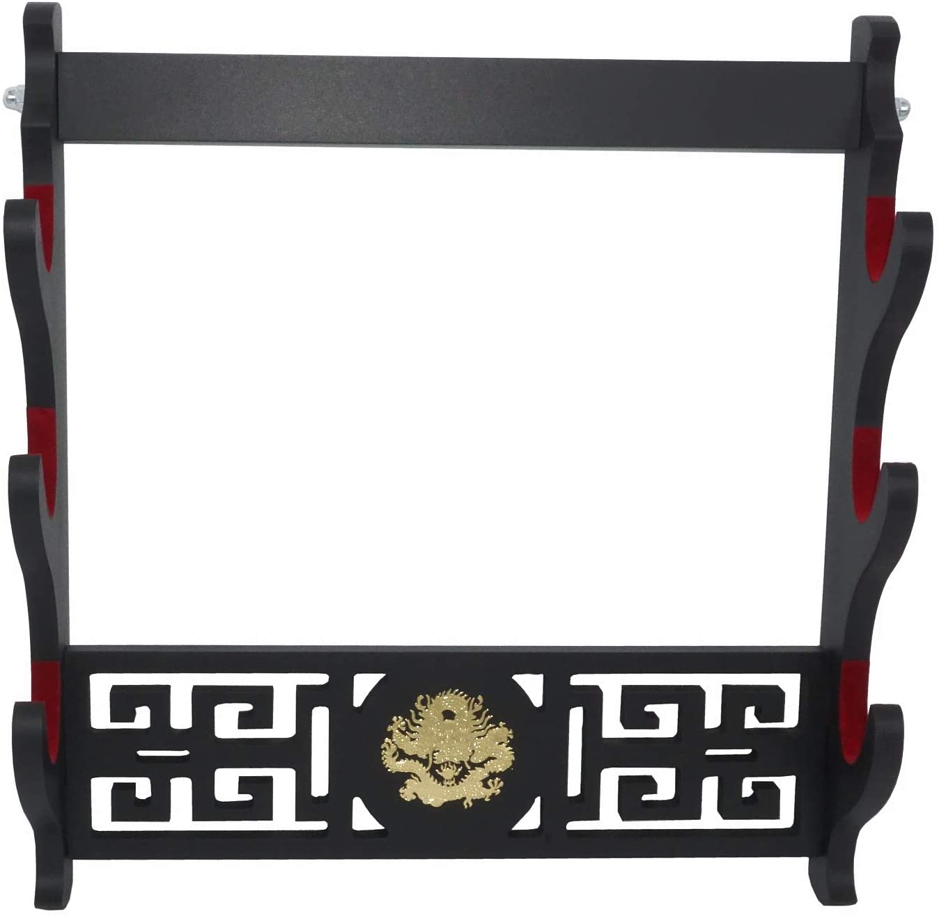 Porte-épée de Dragon, support mural en velours rembourré Katana, porte-épée de samouraï, présentoir