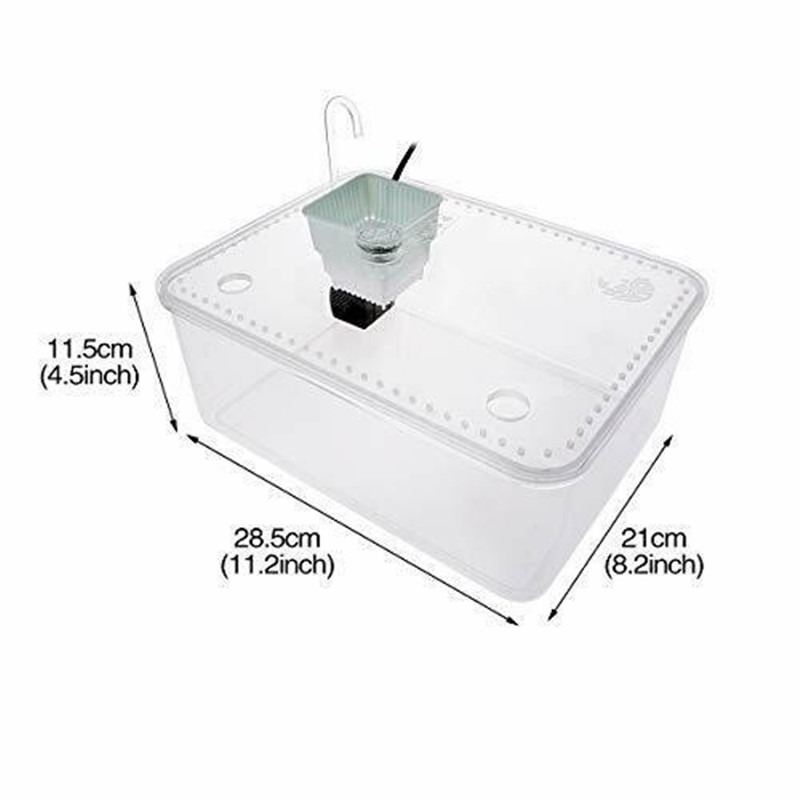 Saim Plastic Reptile Bredding Box Desktop Tortoise Tank Aquarium Kit Turtle Habitat Tank Reptile Box Fish Tank Pet Mini Tank